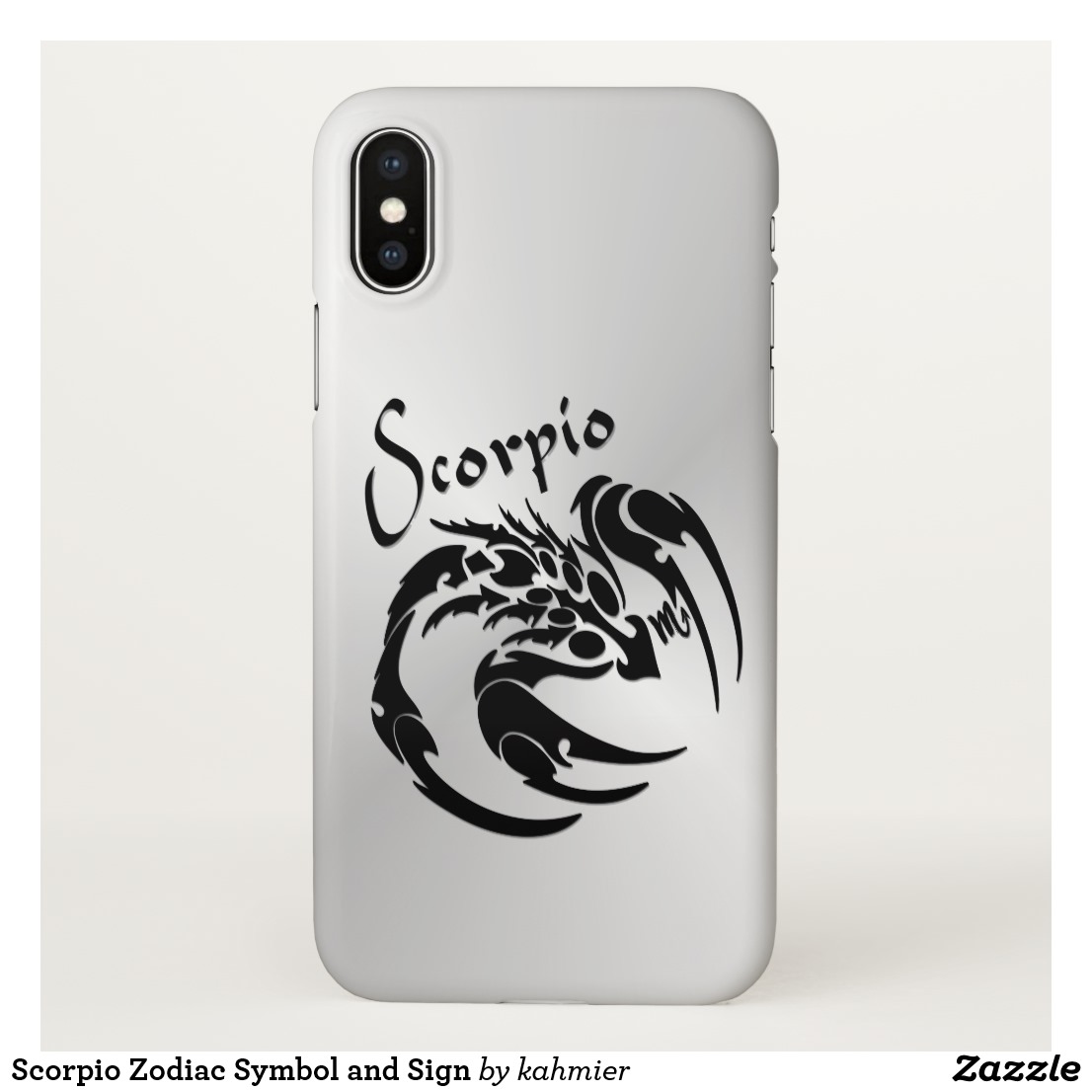 Scorpio Zodiac Symbol and Sign iPhone Case