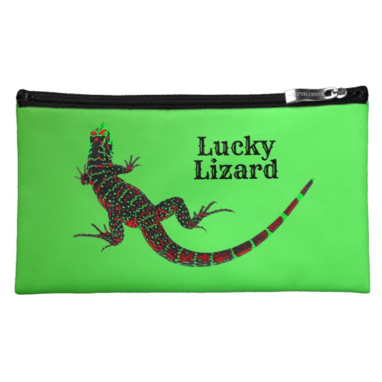 Lucky Lizard Cosmetic Bag
