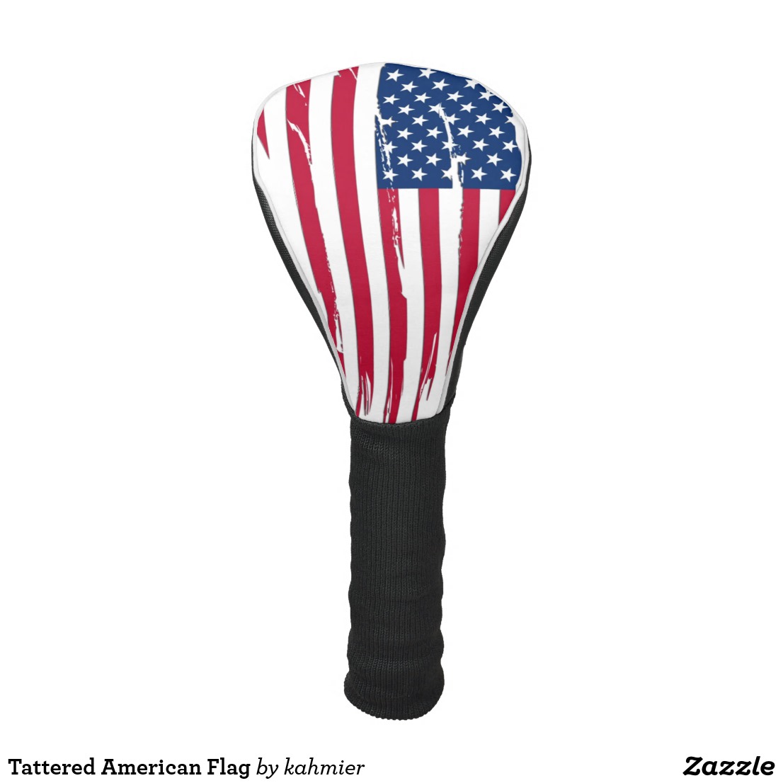 Tattered American Flag Golf Head Cover