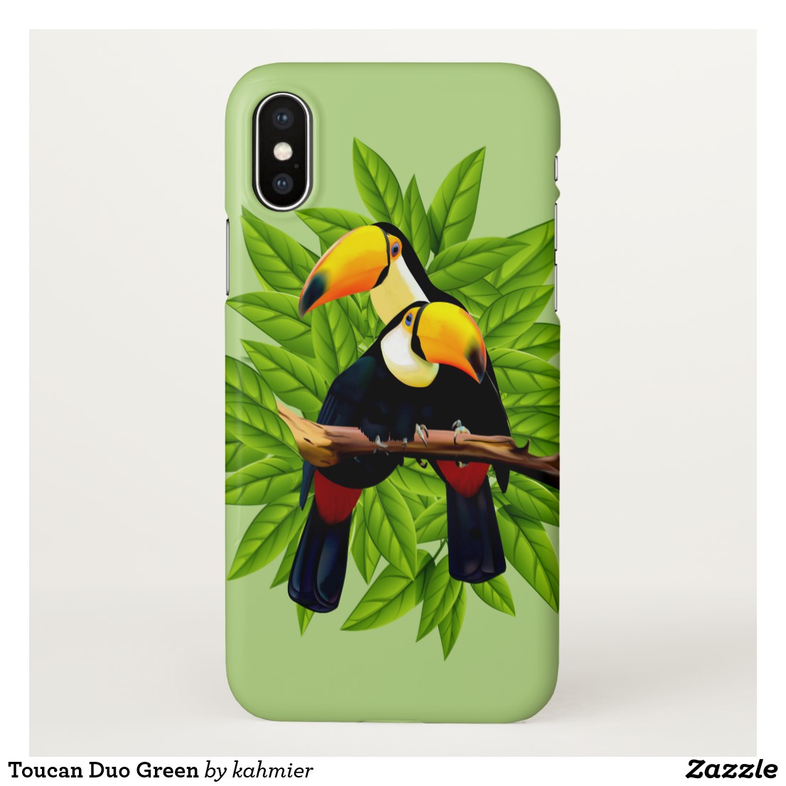 Toucan Duo Green iPhone Case
