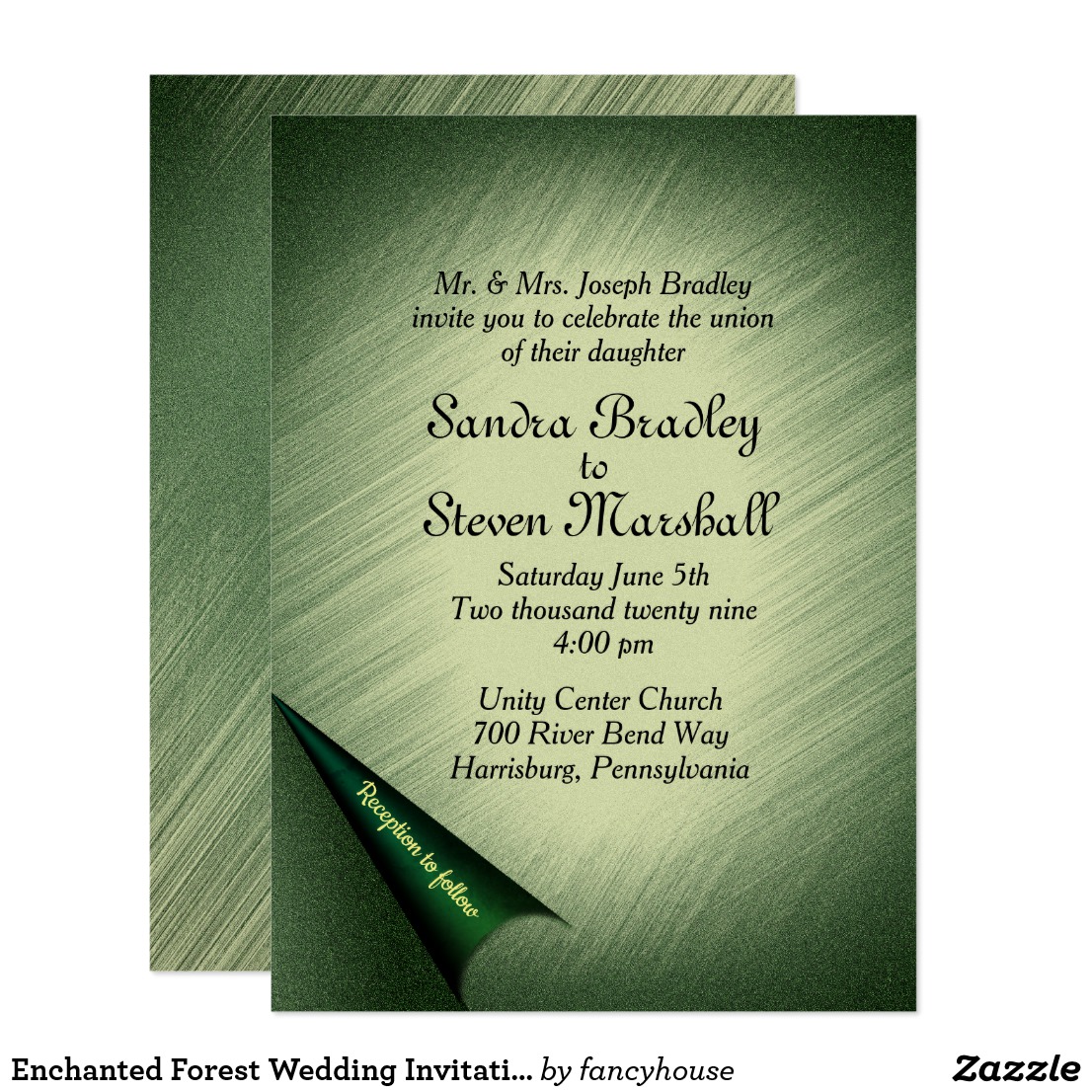 Enchanted Forest Wedding Invitation