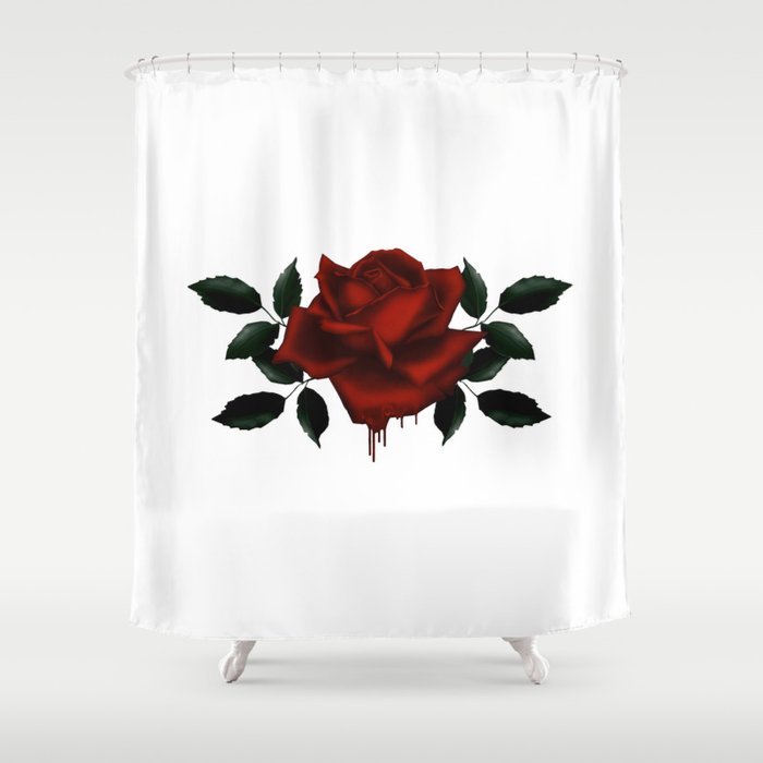 Bleeding Rose Shower Curtain