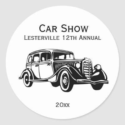 Classic Car Stickers Customize
