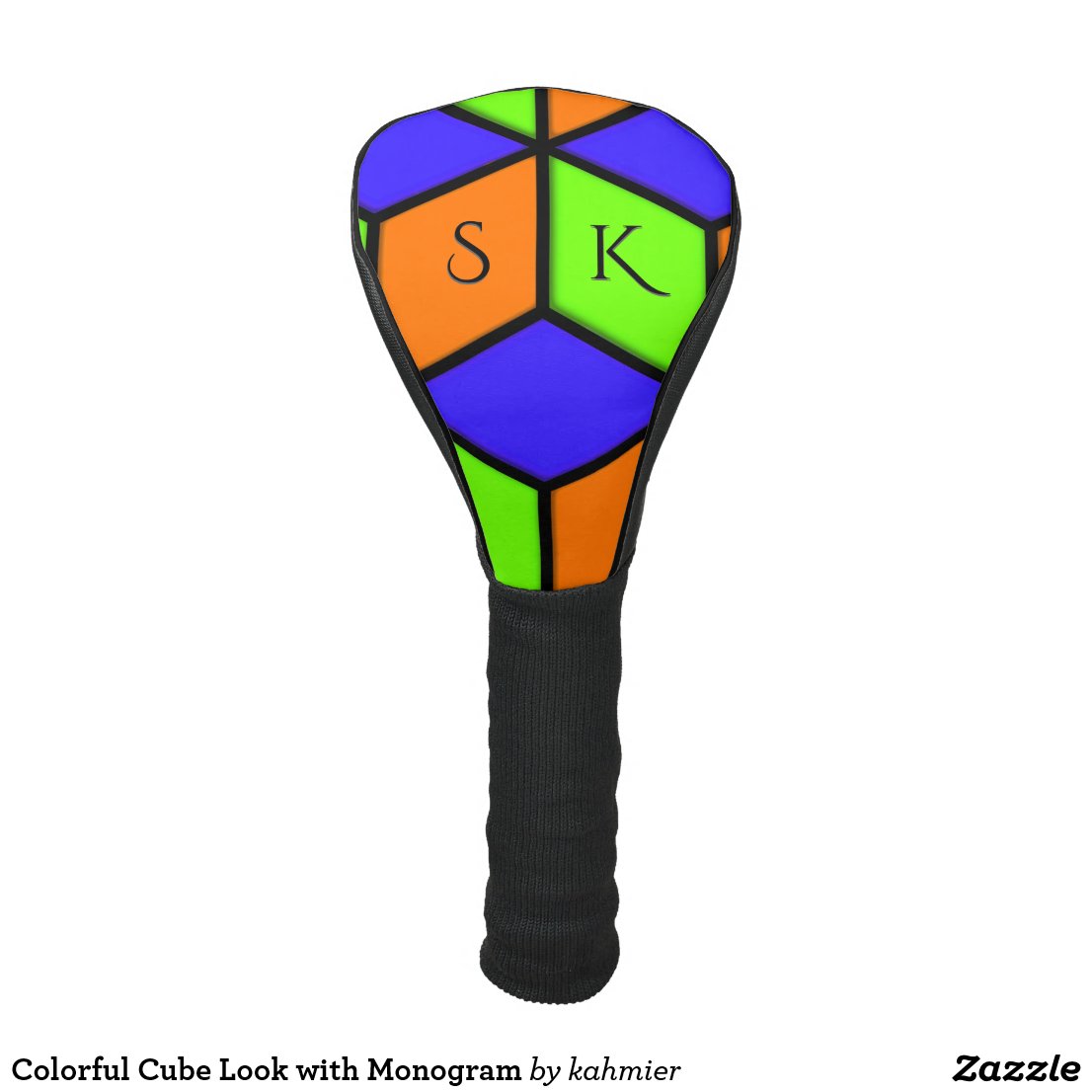 Colorful Cube Look with Monogram Golf Head Cover