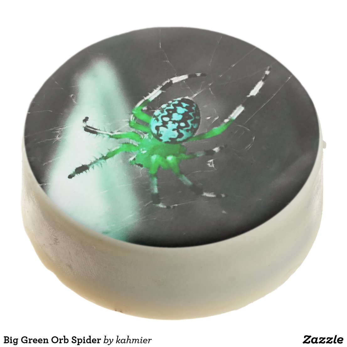 Big Green Orb Spider Chocolate Covered Oreo